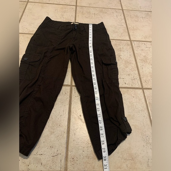 Urban Life Dark Brown Capri Cargo Pants - Size 7/8 - Picture 8 of 8